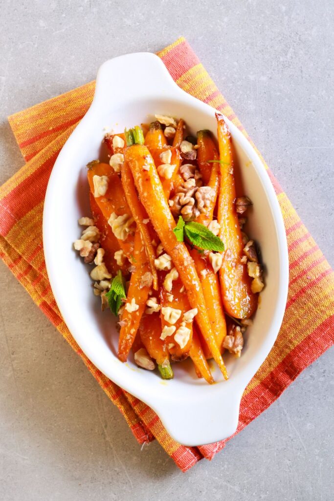 Giada De Laurentiis Smoky Candied Carrots with Walnut Gremolata