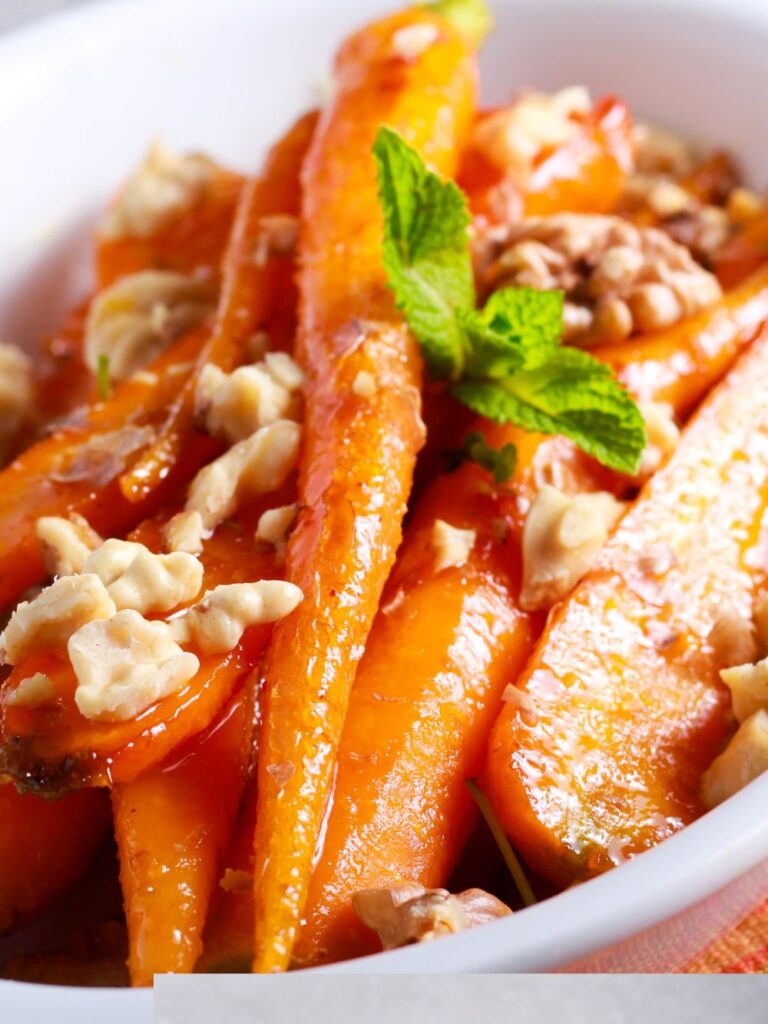 Giada De Laurentiis Smoky Candied Carrots with Walnut Gremolata