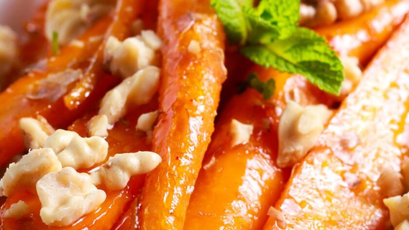 Giada De Laurentiis Smoky Candied Carrots with Walnut Gremolata