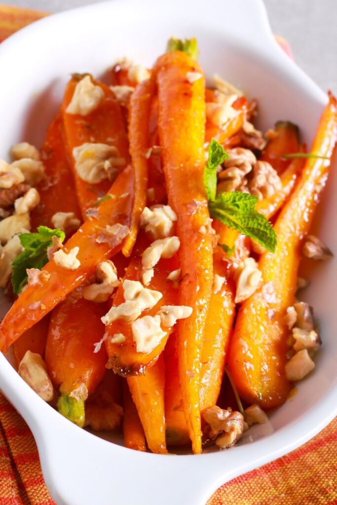 Giada De Laurentiis Smoky Candied Carrots with Walnut Gremolata