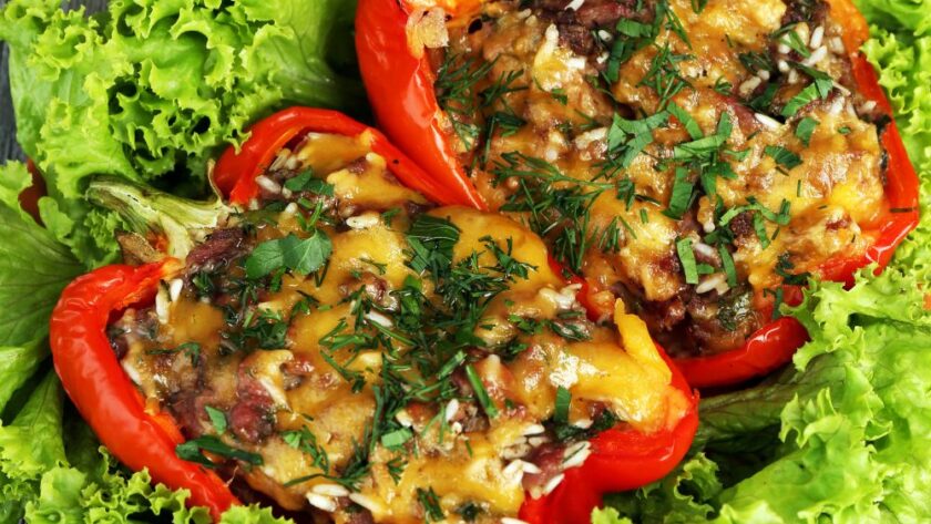 Giada De Laurentiis Stuffed Red Peppers